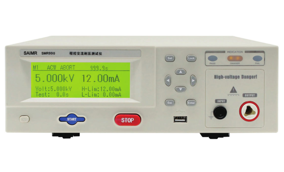 1 uA Strom-Auflösung Hochspannung-Insulationsprüfer Hi-Pot-Meter mit I/O-Schnittstelle