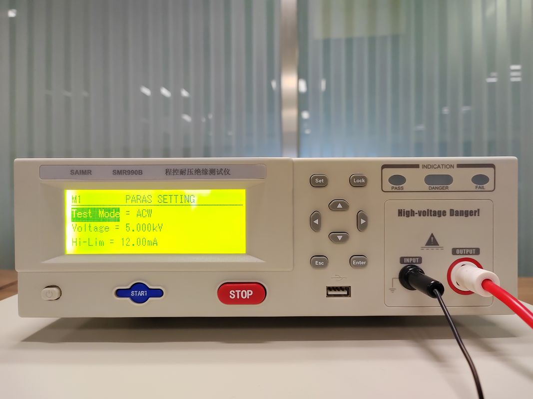 7.5 kg tragbarer Hypot-Tester Isolierung Hypot-Widerstandsspannungstester mit Bogenerkennungsfunktion Stufe 1-9