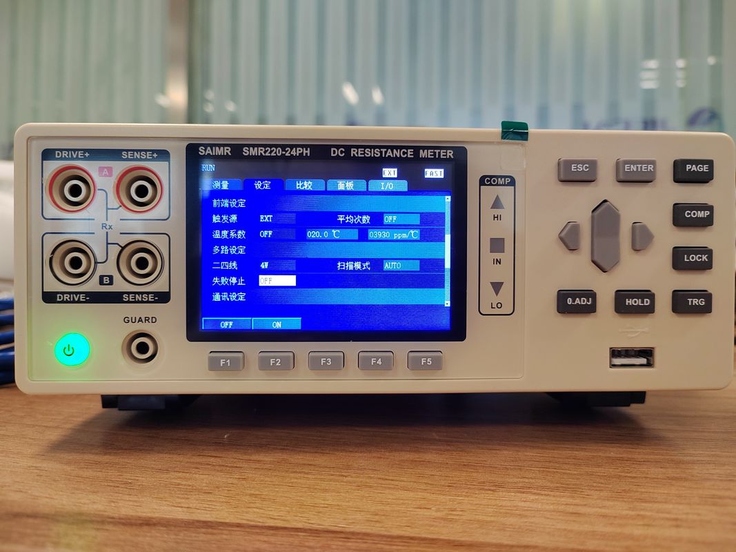 Hochpräzise Gleichstromwiderstandstester RS232 Schnittstelle 4 Draht oder 2 Draht Testmodus